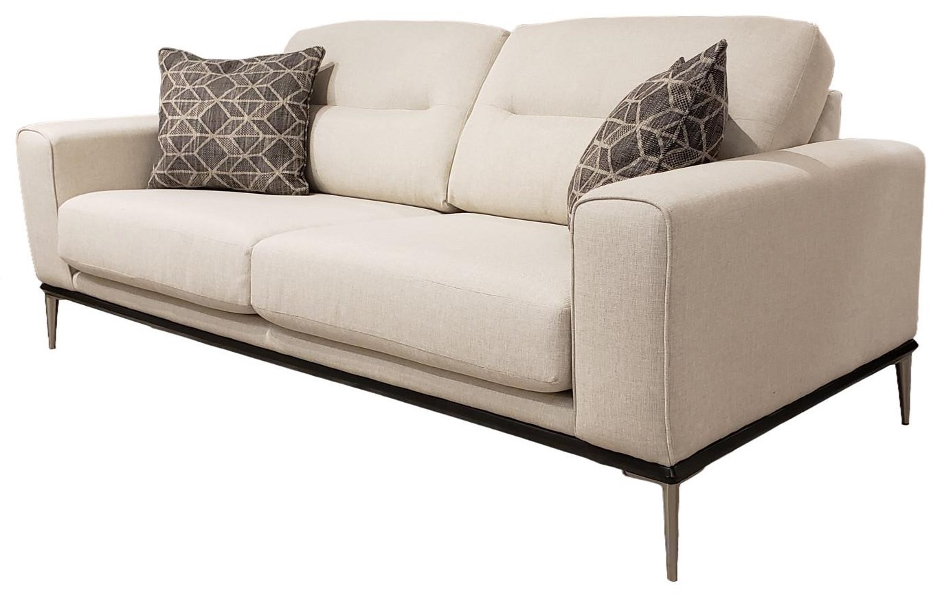 DecorRest 2030 LTD200601 Mid Century Modern 2Seat Sofa with Metal